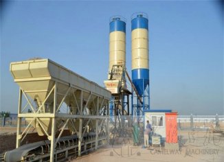 投資水泥拌合設(shè)備HZS50多少錢