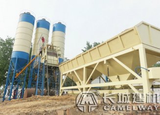 hzs50攪拌站產(chǎn)量高價格實惠深受用戶稱贊