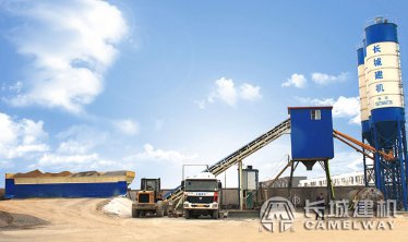 混凝土攪拌站上料方式，提升料斗上料75攪拌站價(jià)格