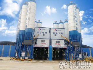 【現(xiàn)場】長城建機(jī)精品高鐵混凝土攪拌站廣汕高鐵項(xiàng)目順利投產(chǎn)