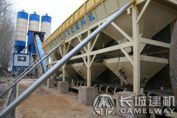 90攪拌站設備是幾方，移動混凝土90型攪拌站